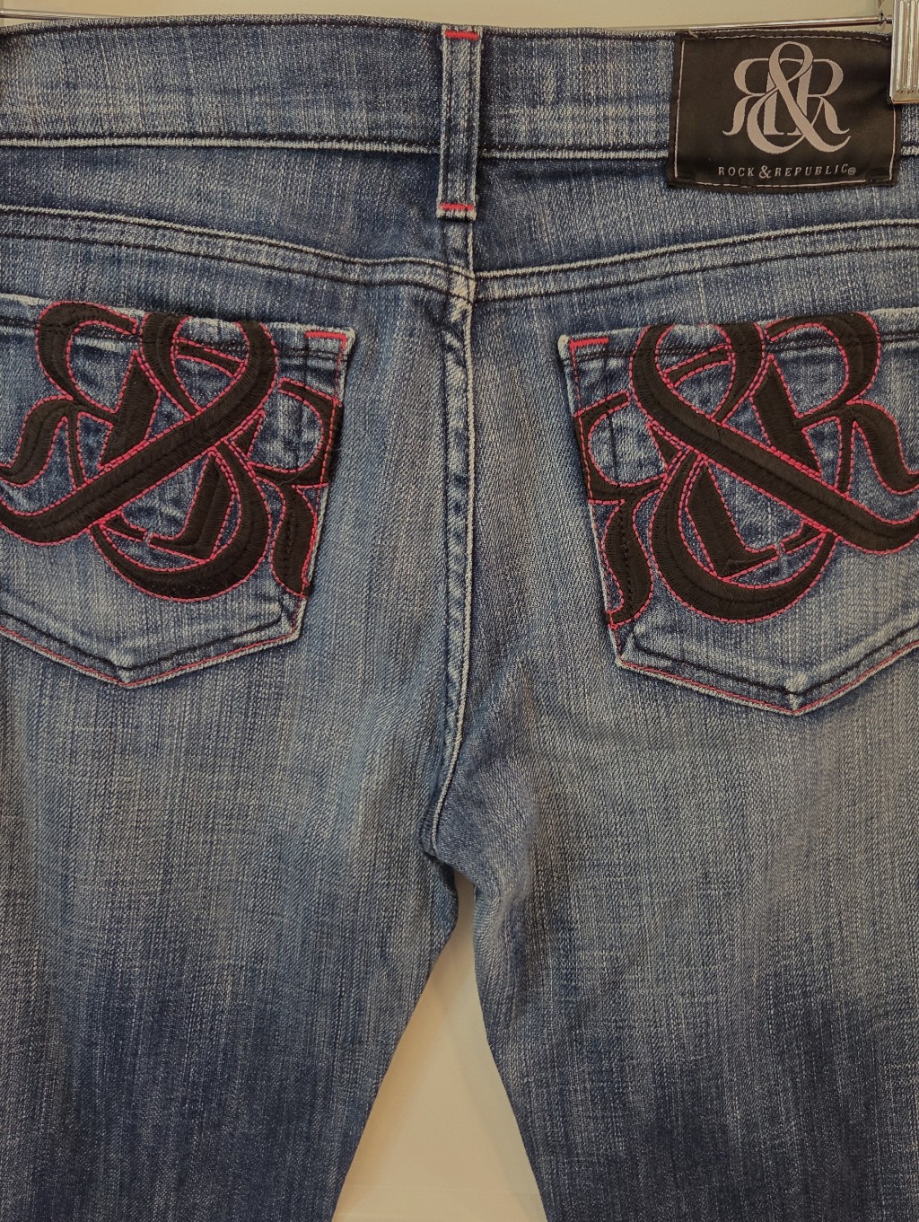 Rock & Republic Kasandra Bootcut Jeans Women’s 27 Medium Wash Y2k Glam Denim